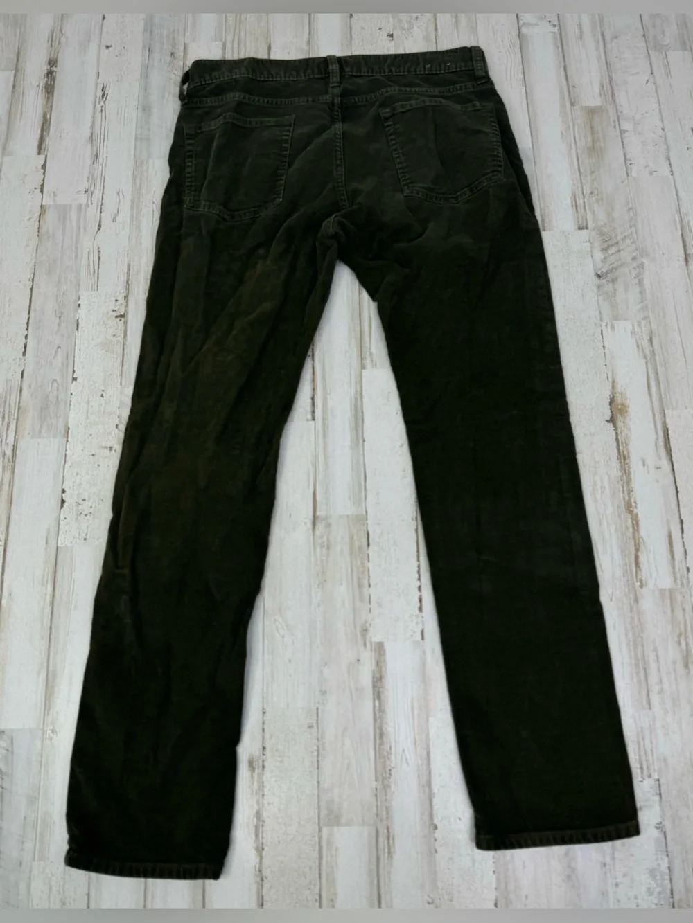 J Crew Corduroy Pants Mens 31x29 Green 484 Slim Fit